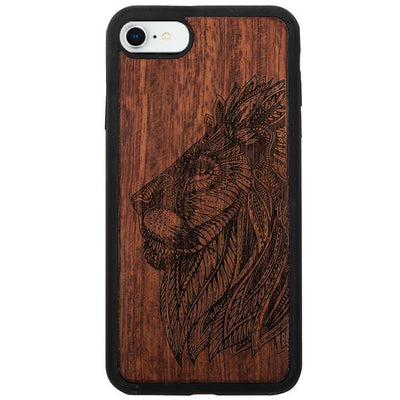 Real Wood Lion Iphone 7/8 SE 2020
