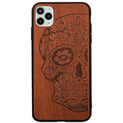 Skull Real Wood Iphone 13 Pro