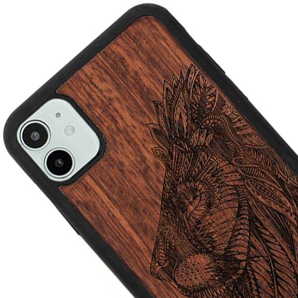 Real Wood Lion Iphone 11