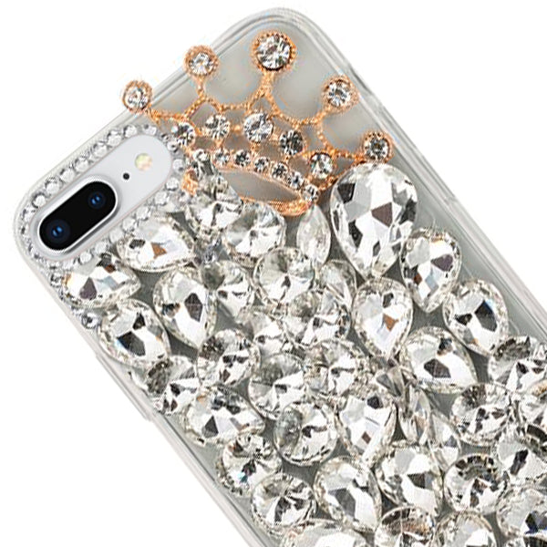 Handmade Bling Silver Fox Case Iphone 7/8 Plus