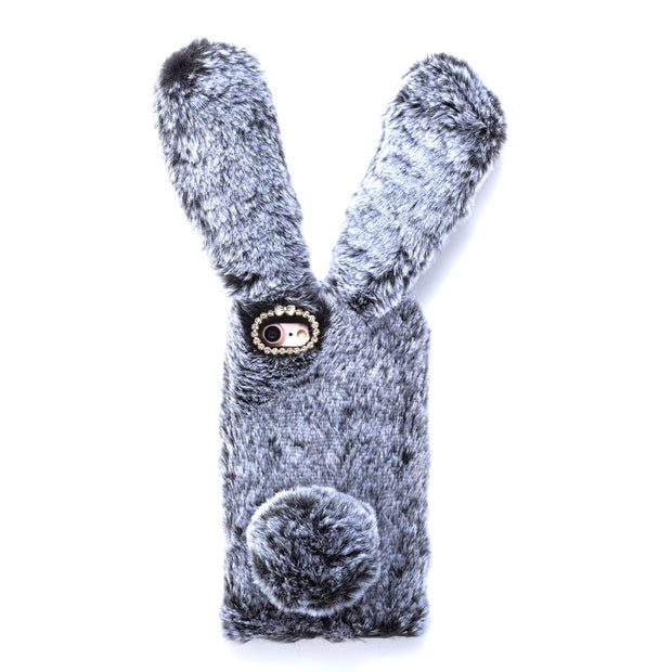 Bunny Fur Grey Case Iphone SE 2020 - Bling Cases.com