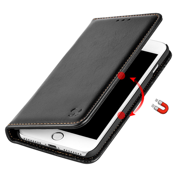 Detachable Wallet Black Iphone SE 2020 - Bling Cases.com