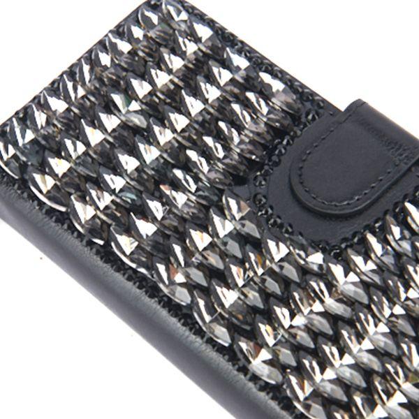 Handmade Detachable Bling Black Wallet Samsung Note 20