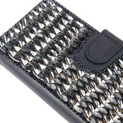 Handmade Detachable Bling Black Wallet Samsung S20
