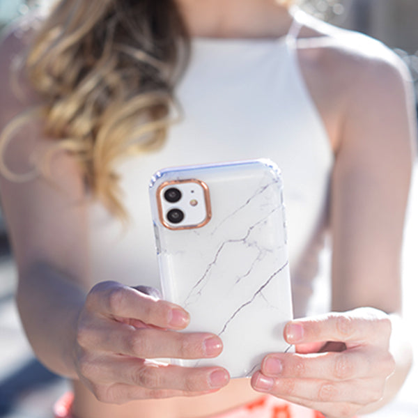 Marble Soft Skin White Iphone SE 2020