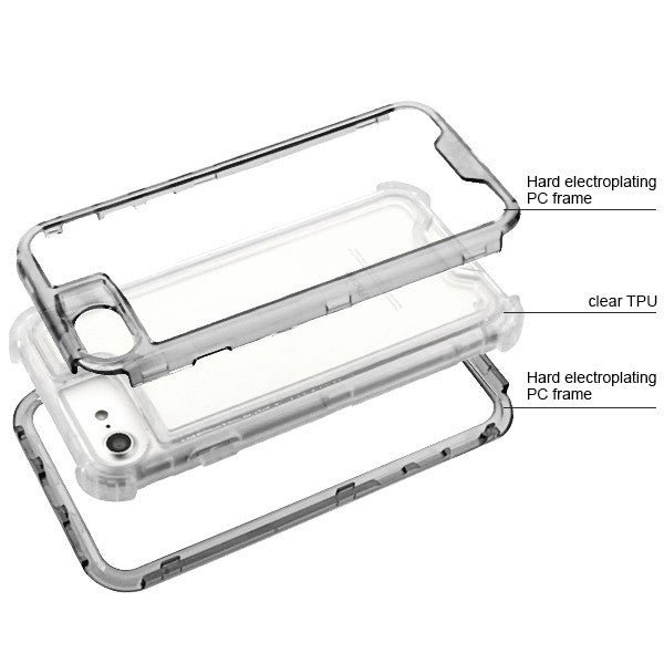 Hybrid Clear Smoke Case Iphone 6/7/8 - Bling Cases.com