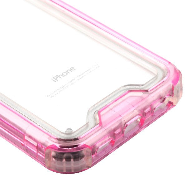 Hybrid Clear Pink Case Iphone SE 2020 - Bling Cases.com