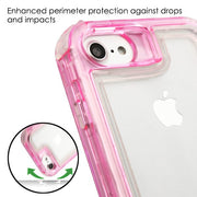 Hybrid Clear Pink Case Iphone 6/7/8 - Bling Cases.com
