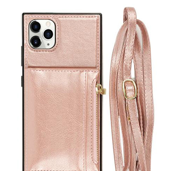 Crossbody Card Holder Rose Gold Case Iphone 11 Pro