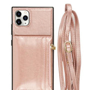 Crossbody Card Holder Rose Gold Case IPhone 12 Pro Max