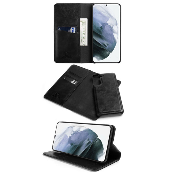 Detachable Wallet Black Samsung S21 Plus