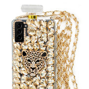 Handmade Gold Cheetah Bling Bottle Samsung S21 Plus