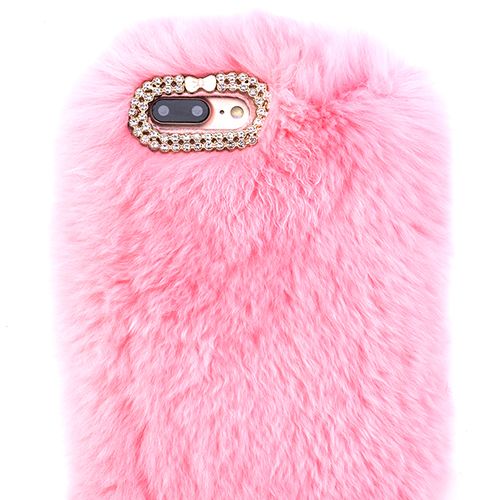 Fur Light Pink Case Iphone 7/8 Plus - Bling Cases.com