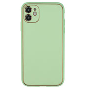 Leather Style Green Gold Case Iphone 12 Mini