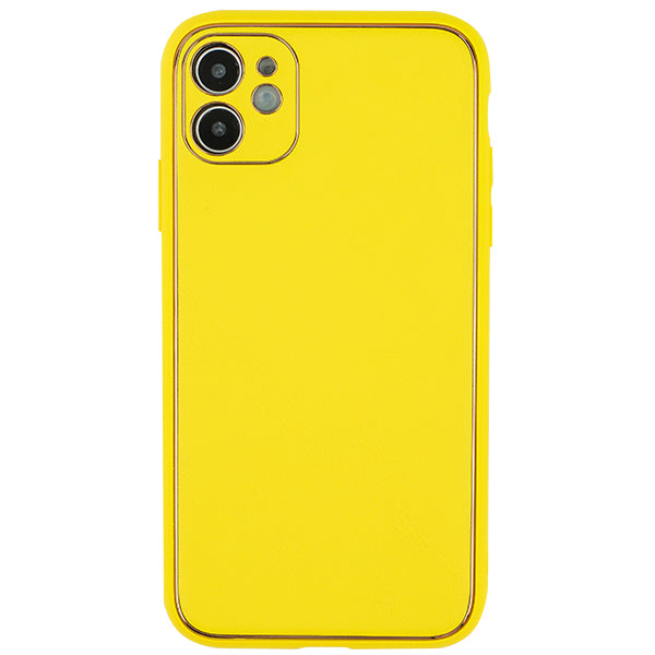 Leather Style Yellow Gold Case Iphone 12 Mini