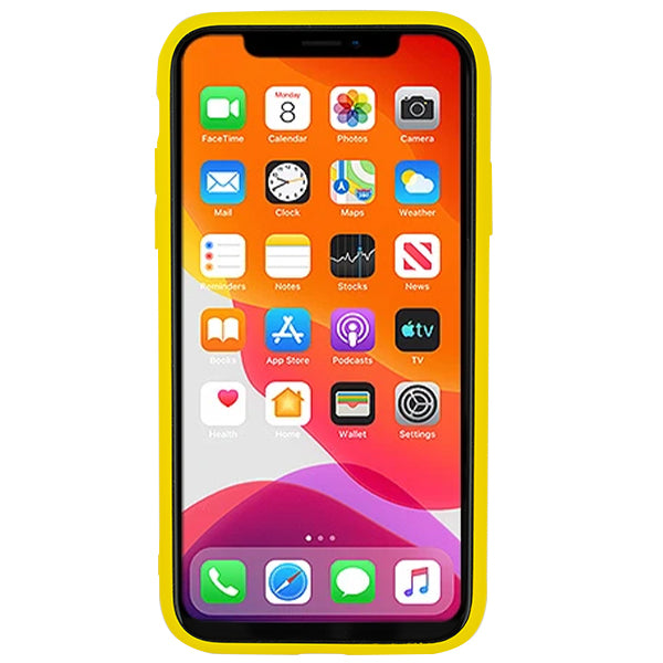 Leather Style Yellow Gold Case Iphone 11