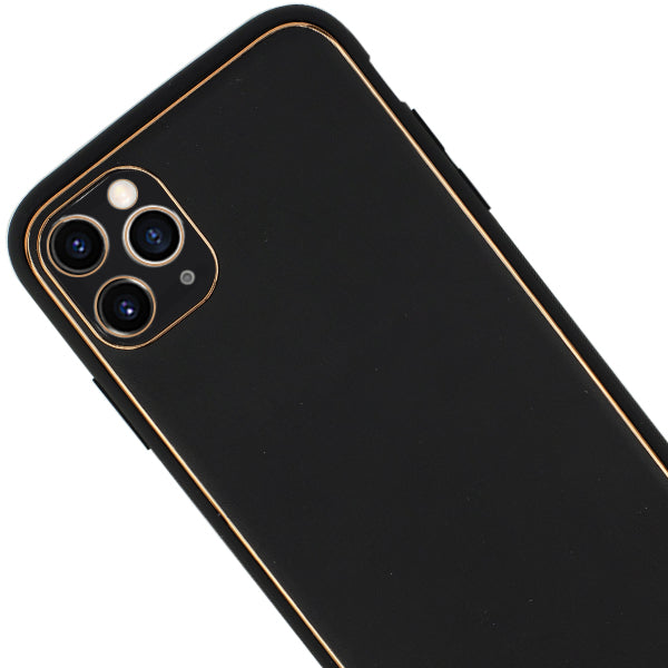 Leather Black Gold Case Iphone 12 Pro