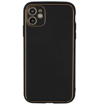 Leather Black Gold Case Iphone 11