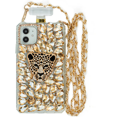 Handmade Cheetah Gold Bling Bottle Iphone 11