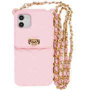 Crossbody Silicone Pouch Pink Iphone 11