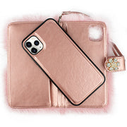 Fur Wallet Detachable Light Pink IPhone 13 Pro