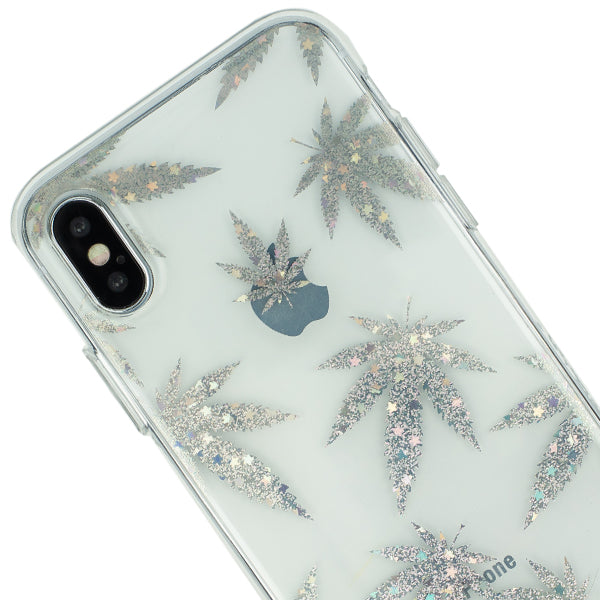 Weed Leaf Silver Case IPhone XS Max