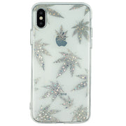 Weed Leaf Silver Case Iphone 10