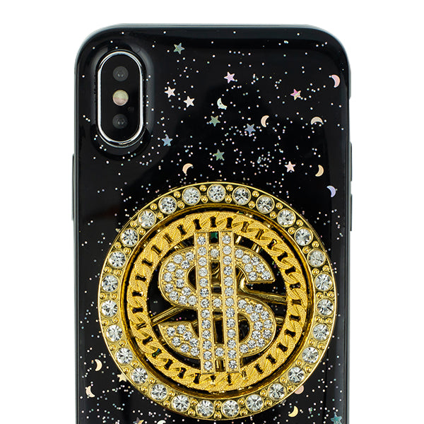 Spinning $ Black Case IPhone XS MAX