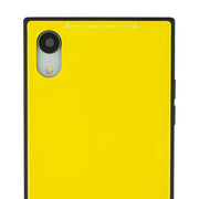 Square Hard Box Yellow Case Iphone XR