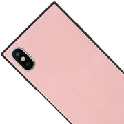 Square Hard Box Pink Case Iphone XS MAX