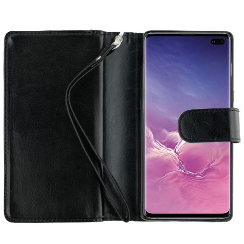 Detachable Black Wallet Samsung S10 Plus