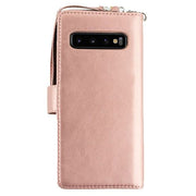 Handmade Pink Flower Bling Wallet Samsung S10 Plus