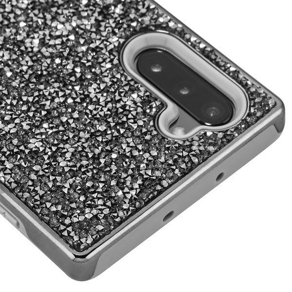 Hybrid Bling Grey Case Samsung Note 10 - Bling Cases.com
