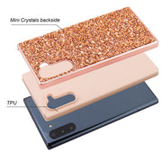 Hybrid Bling Rose Gold Case Samsung Note 10 - Bling Cases.com