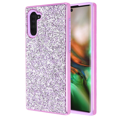 Hybrid Bling Purple Case Samsung Note 10 - Bling Cases.com