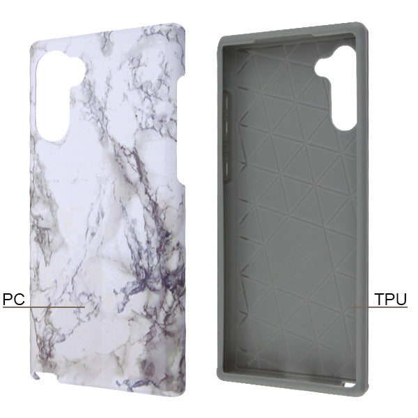 Marble White Grey Case Samsung Note 10 - Bling Cases.com