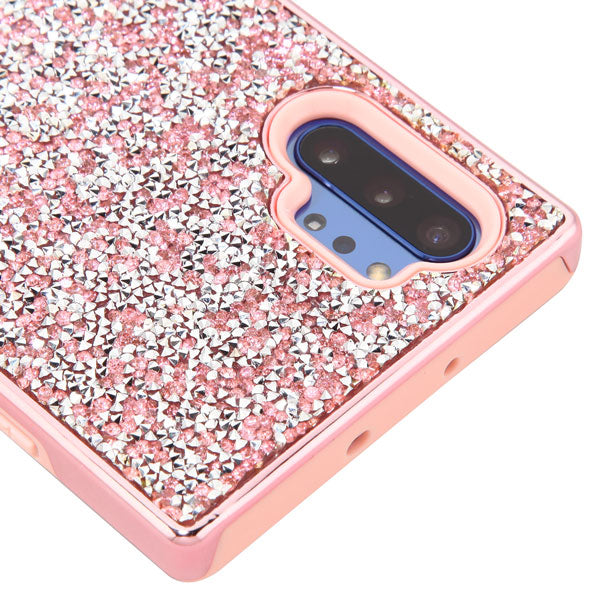 Hybrid Bling Pink Case Note 10 Plus - Bling Cases.com