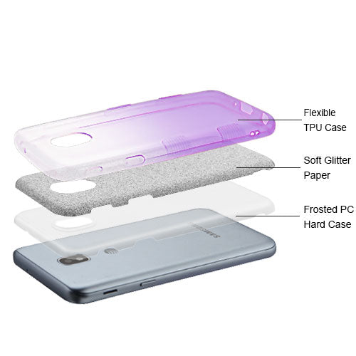 Glitter Purple Case J3 2018 - Bling Cases.com