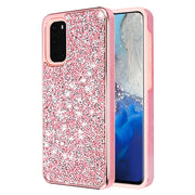 Hybrid Bling Pink Samsung S20 - Bling Cases.com