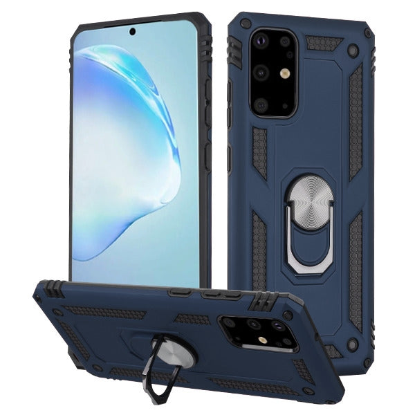 Hybrid Ring Case Blue Samsung S20 Plus - Bling Cases.com