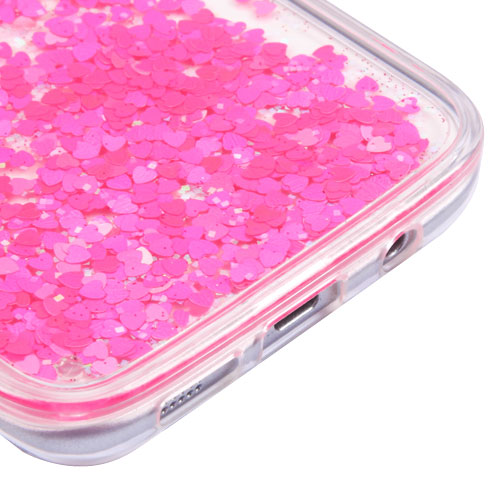 Liquid Hearts Pink Bottle Samsung S7 Edge - Bling Cases.com