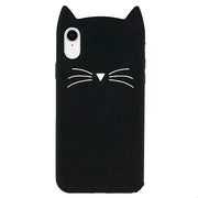 Silicone Skin Cat Black IPhone XR - Bling Cases.com