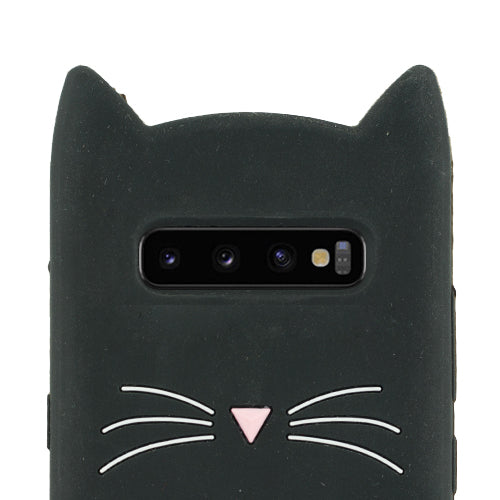Silicone Cat Black Samsung S10 Plus