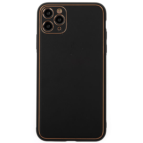 Leather Style Black Gold Case Iphone 11 Pro Max