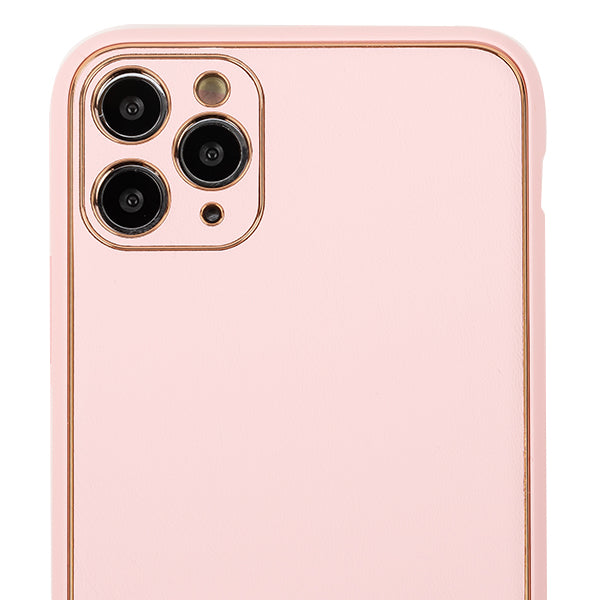 Leather Style Light Pink Gold Case Iphone 11 Pro Max