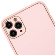 Leather Style Light Pink Gold Case IPhone 13 Pro Max
