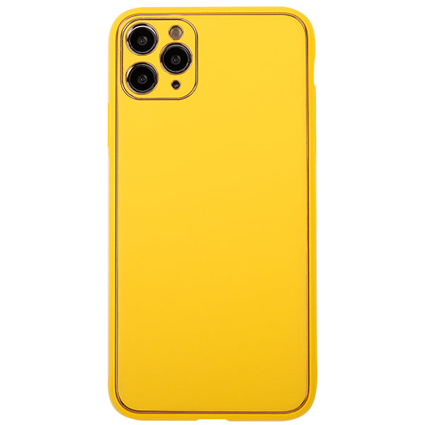 Leather Style Yellow Gold Case IPhone 13 Pro Max