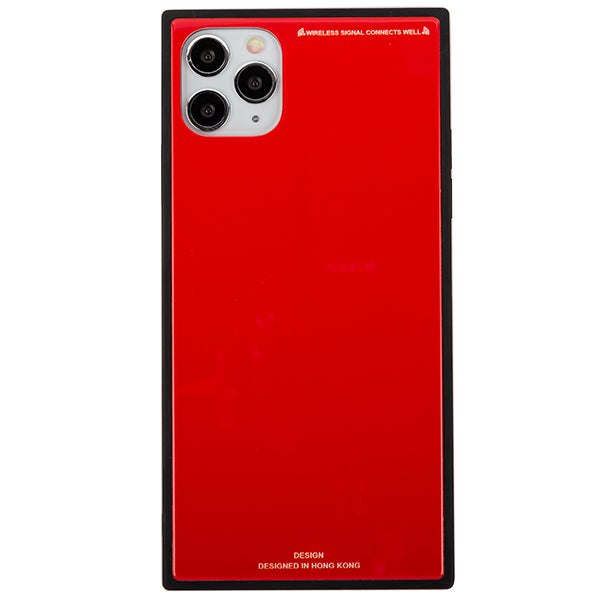 Square Hard Box Red Case IPhone 12 Pro Max