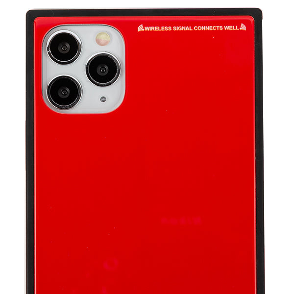 Square Hard Box Red Case IPhone 12/12 Pro