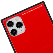 Square Hard Box Red Case IPhone 12/12 Pro